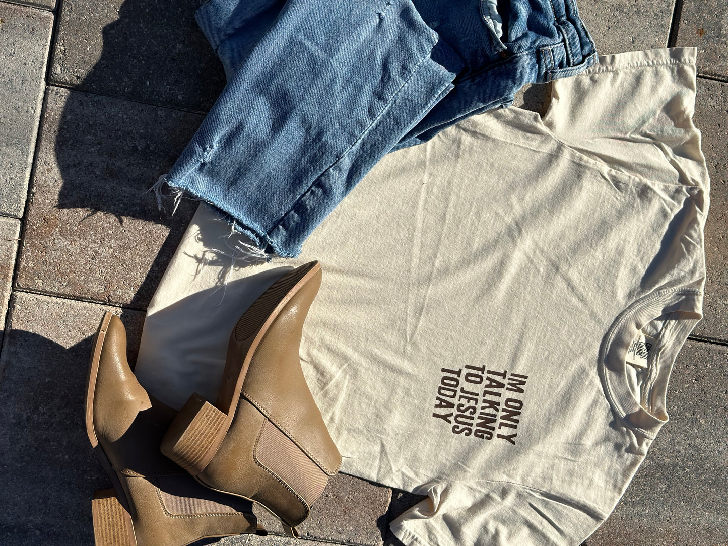 “IM ONLY TALKING TO JESUS TODAY” tee