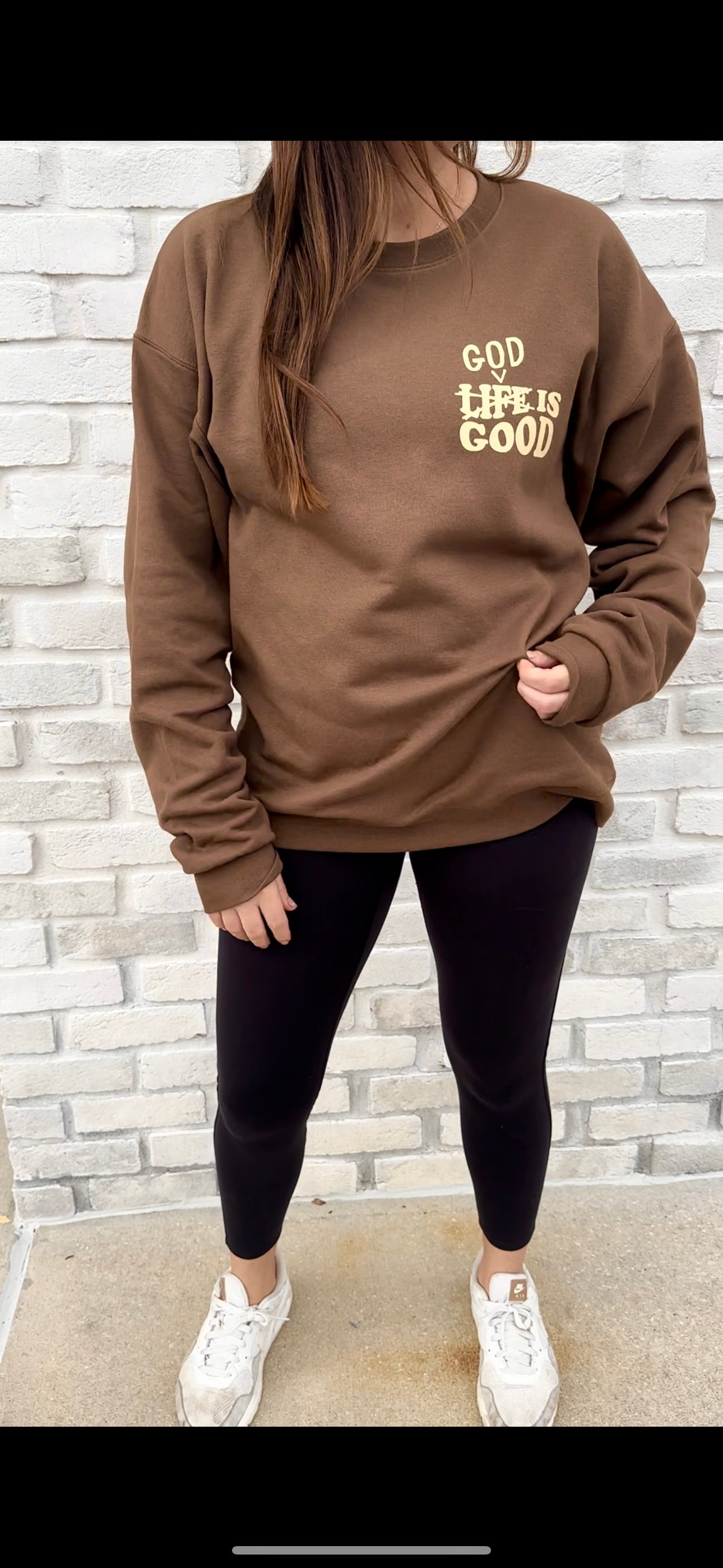 “GOD IS GOOD” pullover